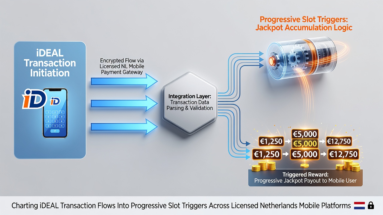 Grafiek van iDEAL-betalingen die leiden tot triggers in progressieve slots