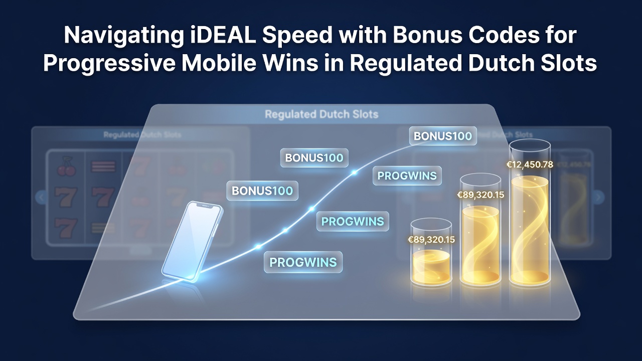 Mobiele interface voor bonuscodes en progressieve slots met iDEAL