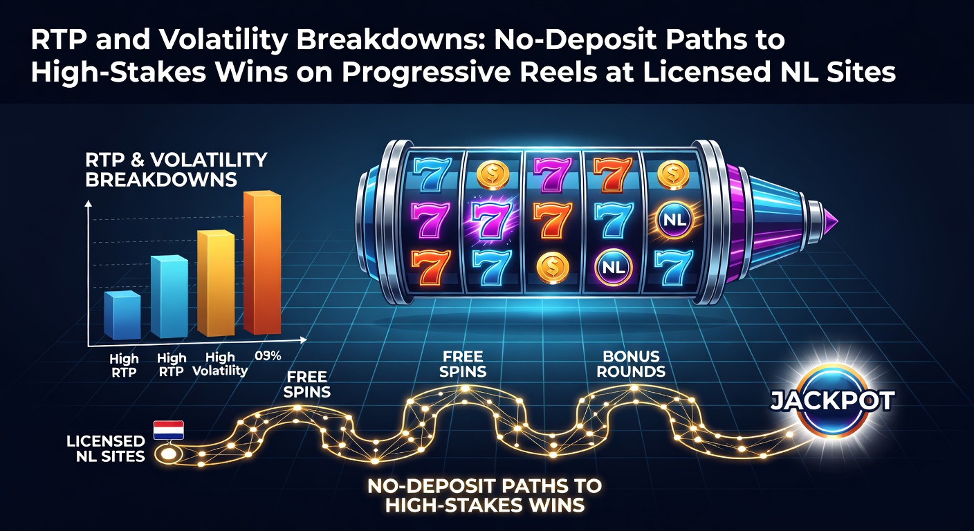 Grafiek met RTP-percentages en volatiliteitscurves voor progressieve slots op Nederlandse casino-sites